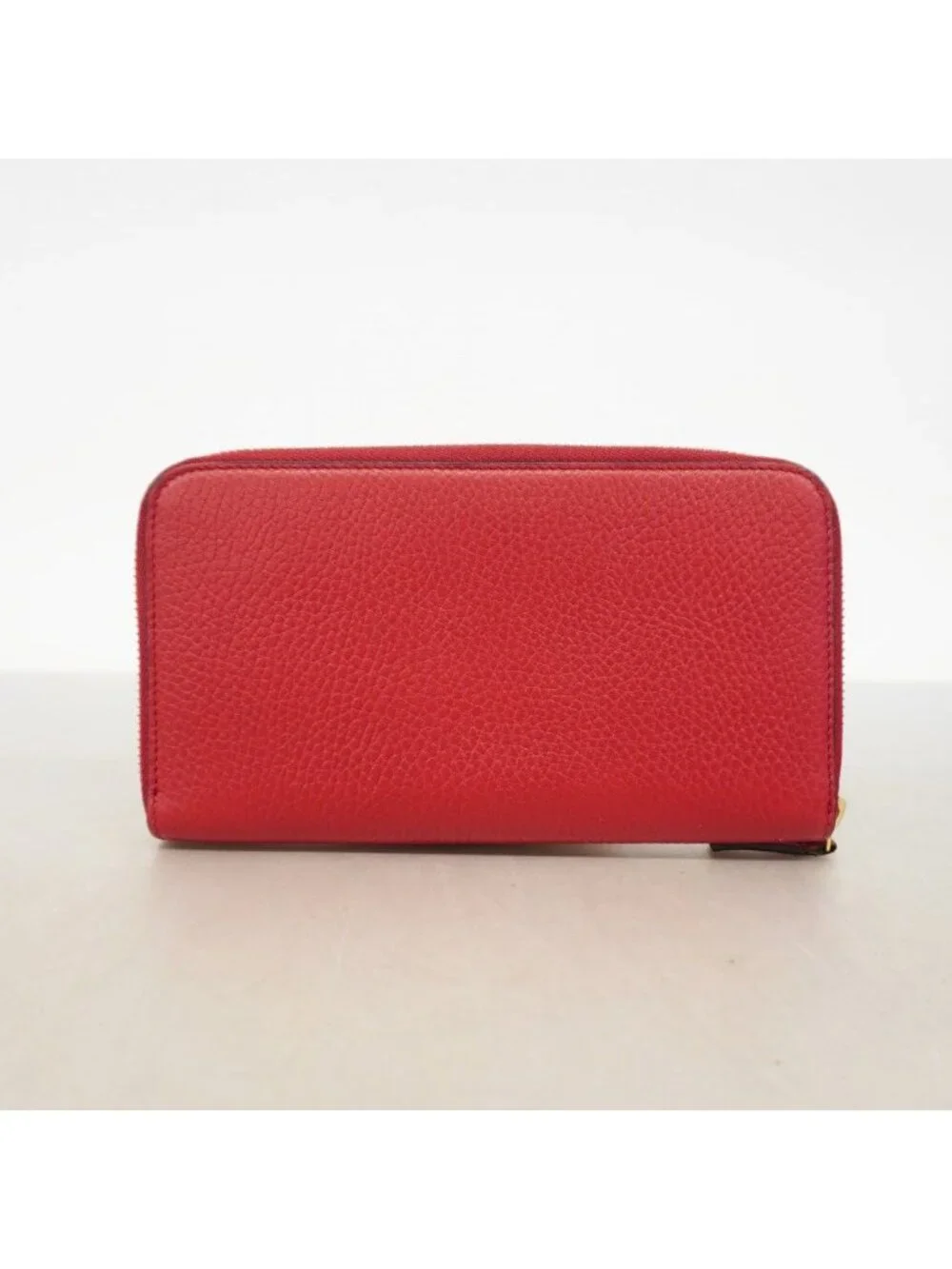 ★SOLD★ Gucci Wallet Interlocking Leather Red Gold - Picture 8 of 8